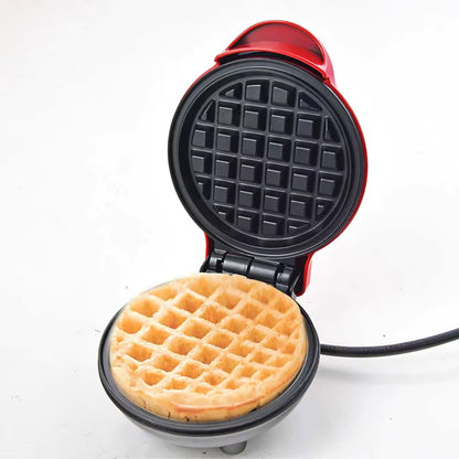 METOLİ Mini Waffle Makinesi – Kompakt, Yapışmaz, 500W